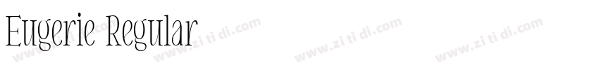 Eugerie Regular字体转换